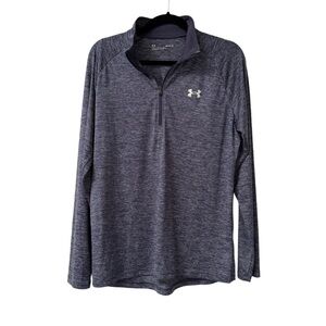 Under Armour Navy Heather Quarter-Zip Top